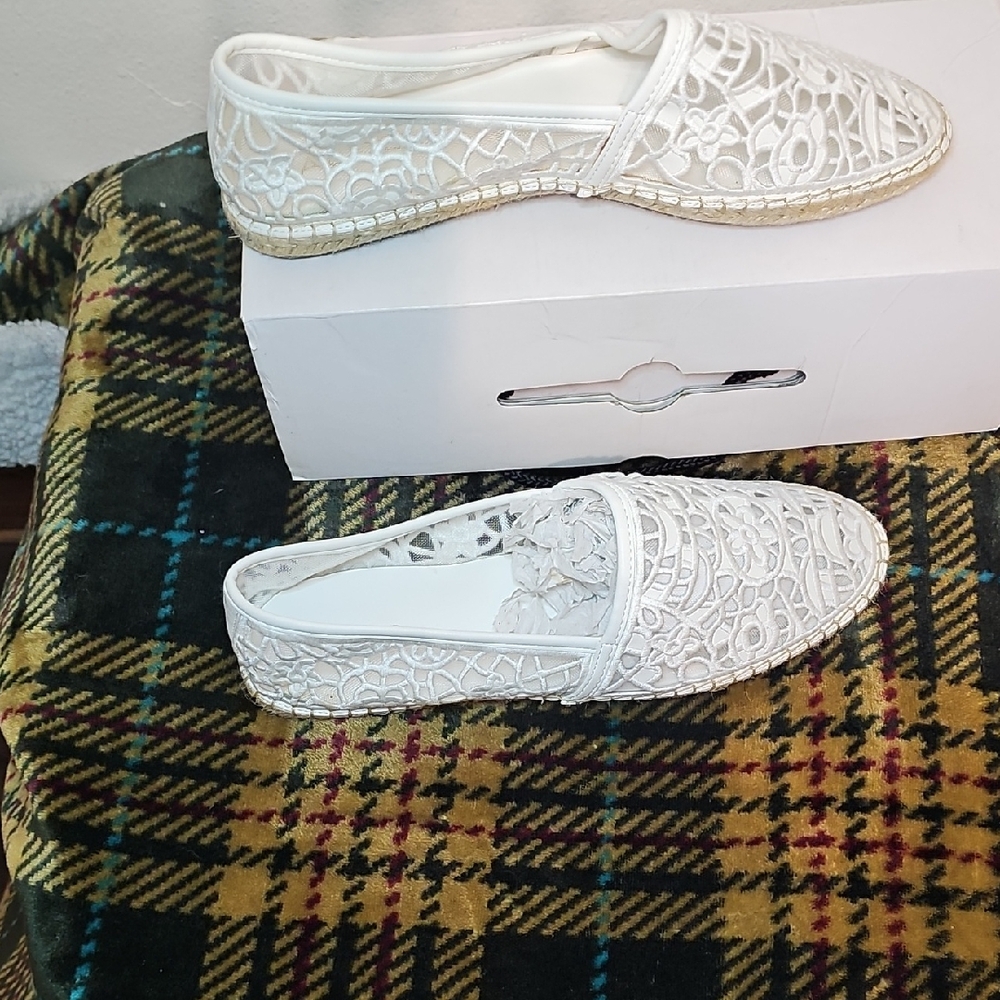 Aldo White Lace Espadrilles for Women